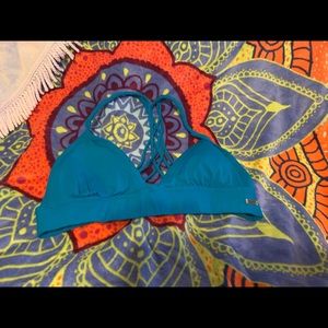 Roxy turquoise swim top